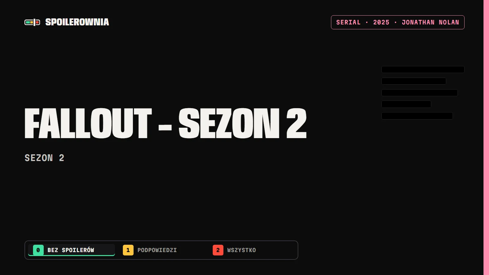 Fallout - sezon 2 - okładka Spoilerowni