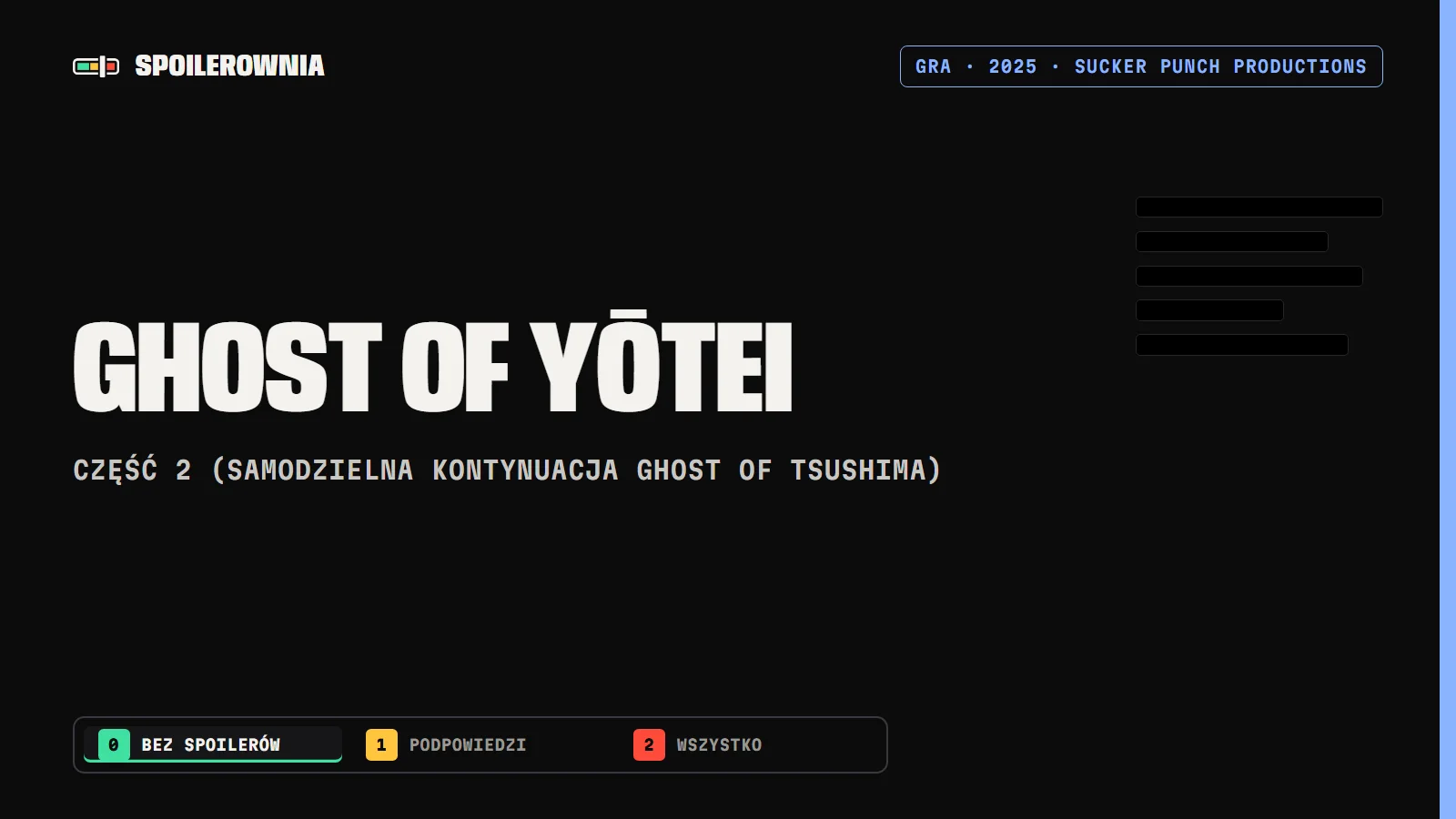 Ghost of Yōtei - okładka Spoilerowni