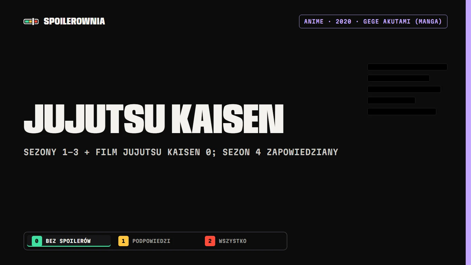 Jujutsu Kaisen - okładka Spoilerowni